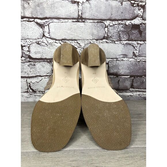 Donald Pliner Junnah Gold Metallic Leather Ankle Strap Heel Sandals Women 5M US - Picture 15 of 16